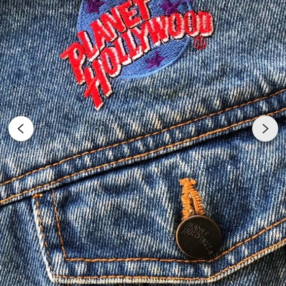 Planet Hollywood 1991 Denim Jean Jacket Vintage - Picture 6 of 7